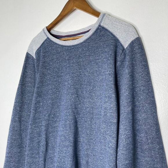 Tommy Bahama Blue Heather Long Sleeve Crewneck Sweater Size Large Men’s - Picture 2 of 9